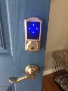 Smart Lock We Installed on Residential Door in Cleveland, OH